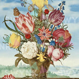 Pintar por números Flores de colores en un jarrón