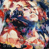 Painting by numbers Colourful Woman