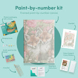 Malowanie po numerach 2 liski