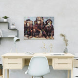 Schilderen op nummer 3 Apen