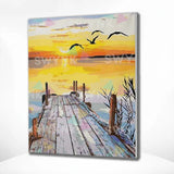 Painting by numbers Beach with Sunset