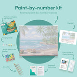 Painting by numbers Beach with Boats