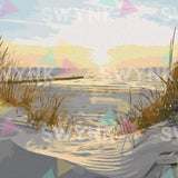 Painting by numbers Beach with Sun