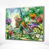 Schilderen op nummers Fiets