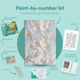 Paint by Numbers: Fugle i et Træ Fyldt med Liv