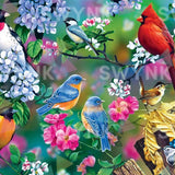 Painting by numbers Birds with the Flowers