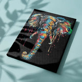 Painting by numbers Black Elephant with Colours