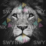 Painting by numbers Black and White Lion Portrait