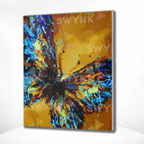 Paint by numbers Blå Sommerfugl