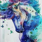 Painting by numbers Blue Horse