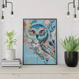 Painting by numbers Blue Owl