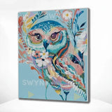 Painting by numbers Blue Owl