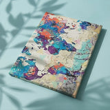 Painting by numbers Blue World Map