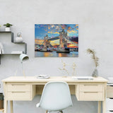Painting by numbers Bridge of London with Sunset