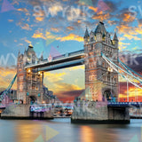 Painting by numbers Bridge of London with Sunset