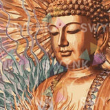 Painting by numbers Buddha Brown