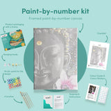 Painting by numbers Buddha with Flower