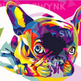 Malen nach Zahlen Bulldogge