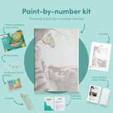 Painting by numbers Cat and a Butterfly