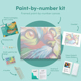 Malowanie po numerach Głowa kota