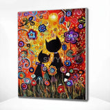 Paint by numbers Katte og Blomster