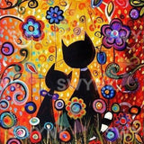 Paint by numbers Katte og Blomster