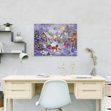 Painting by numbers Christmas in Town