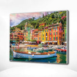 Painting by numbers City with Boat