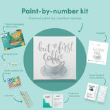 Painting by numbers Coffee - But First Coffee