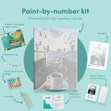 Pintar por numeros Café junto al mar