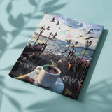 Pintar por numeros Café junto al mar