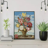 Painting by numbers Colored Flowers in a Vase