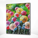 Painting by numbers Colorful Dandelions