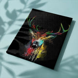 Malowanie po numerach Kolorowe jelenie