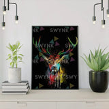 Painting by numbers Colorful Deer