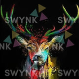 Painting by numbers Colorful Deer