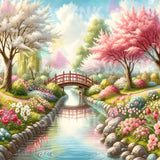 Schilderen op nummer Kleurrijk Park Vol Magie