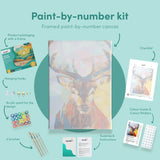 Pintar por números Ciervo de Colores