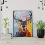 Pintar por números Ciervo de Colores