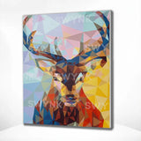 Pintar por números Ciervo de Colores