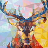 Pintar por números Ciervo de Colores