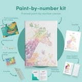 Painting by numbers Colourful Giraffe