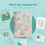 Malowanie po numerach Kolorowe serca