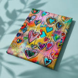 Malowanie po numerach Kolorowe serca