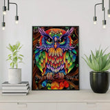 Painting by numbers Colourful Owl
