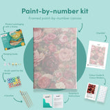 Pintar por numeros Rosas de colores