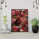 Pintar por numeros Rosas de colores