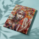 Pintar por numeros Mujer Colorida Abstracta