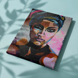 Schilderen op nummer Kleurrijke vrouw roze