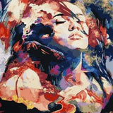 Malen nach Zahlen Bunte Frau